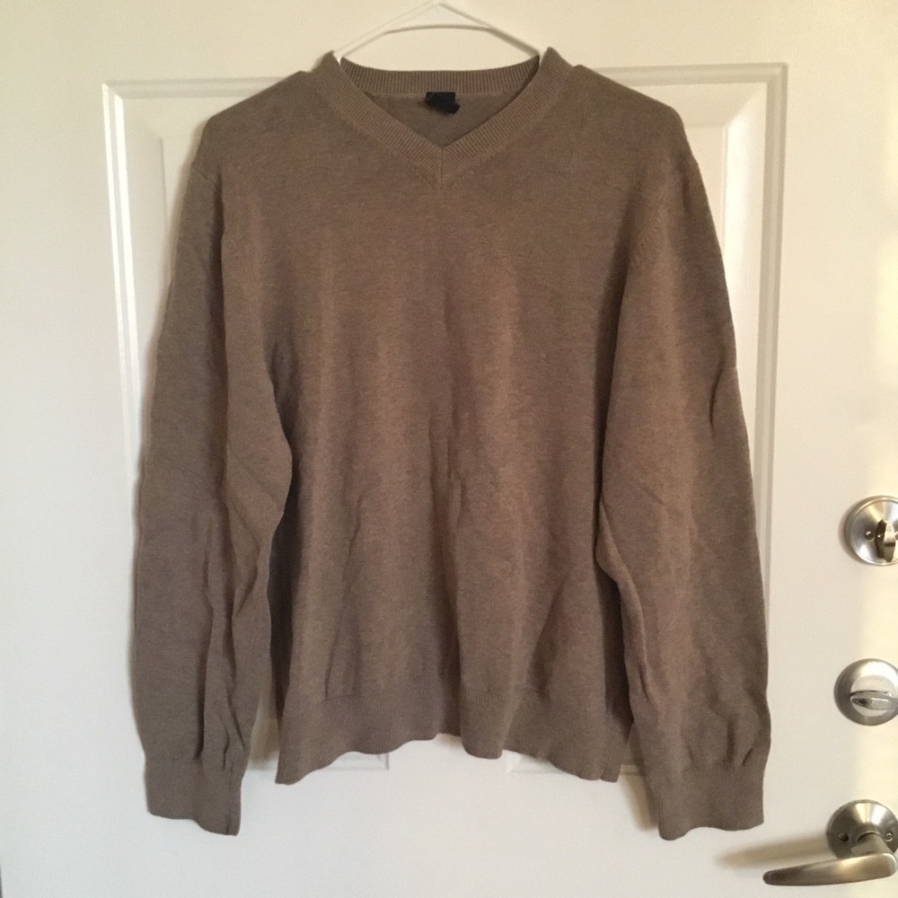 Gap V Neck Cotton Blend Sweater (B)